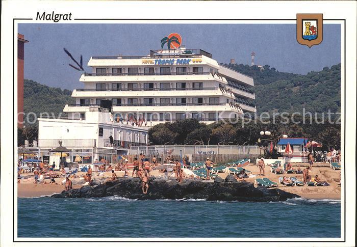 Malgrat de Mar Vista parcial platja Strand Hotel Tropio Park