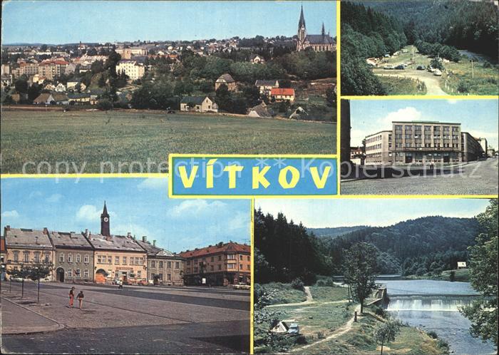 Vitkov Teilansichten Gebaeude Marktplatz Wehr