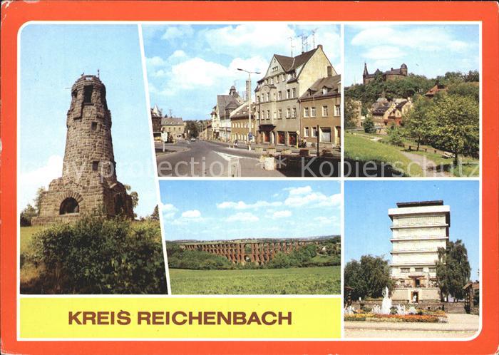 Netzschkau Kuhbergturm Friendsplatz Burg Mylau Goeltzschtalbruecke Reichenbach W