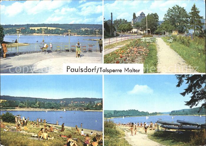 Paulsdorf Dippoldiswalde Talsperre Malter Stausee HO Gaststaette Seeblick Strand