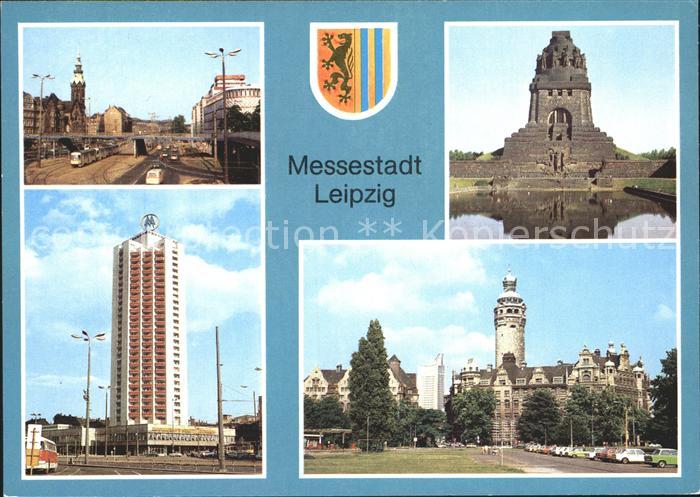 LEIPZIG Sachsen Richard Wagner Strasse Wohnhochhaus Voelkerschlachtdenkmal Neues