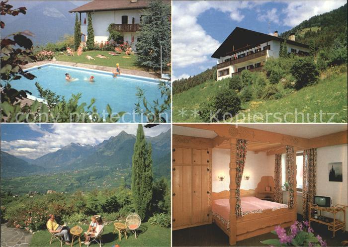 Schenna Meran Appartementhaus Michael am Waal Swimming Pool Alpen