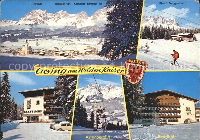 Going Wilden Kaiser Tirol Panorama Wintersportplatz Alpen Sporthotel Pension Bla