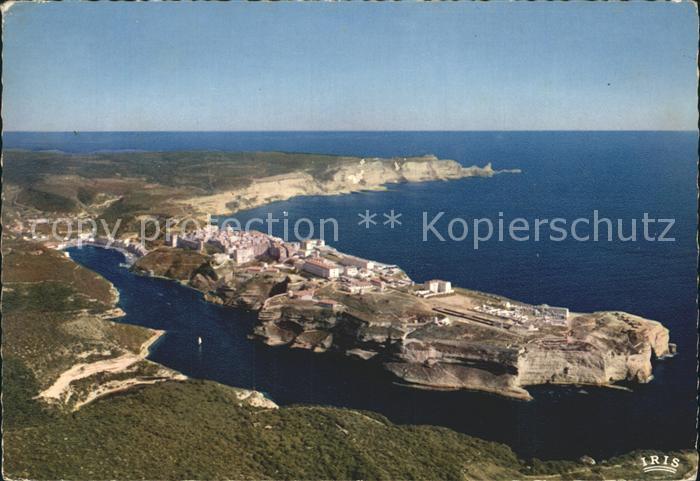 Bonifacio Corse du Sud Entree par le Goulet vue aerienne