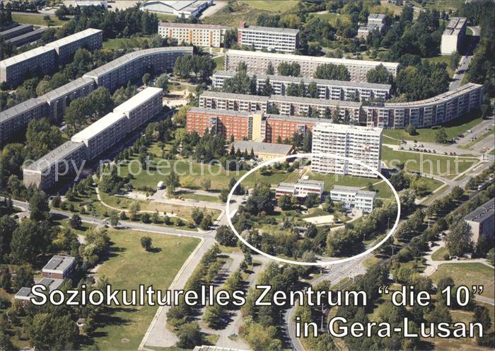 Lusan Gera Soziokulturelles Zentrum die 10 Fliegeraufnahme