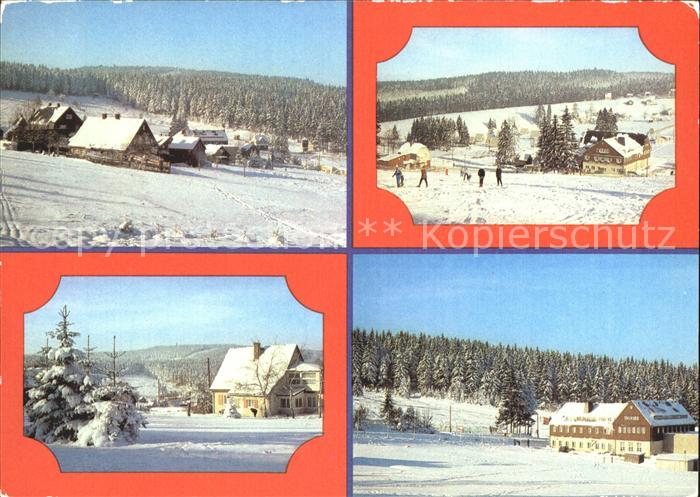 Muehlleithen Klingenthal Teilansichten HO Hotel Buschhaus Winterpanorama
