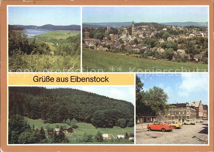 Eibenstock Panorama Talsperre Messingwerk Karl Marx Platz