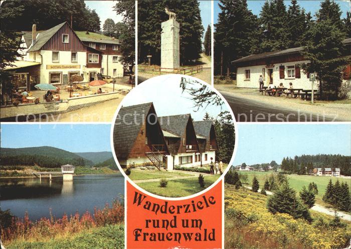 Frauenwald Thueringen Wanderziele Gaststaette Monument Waldbaude Talsperre Schoe