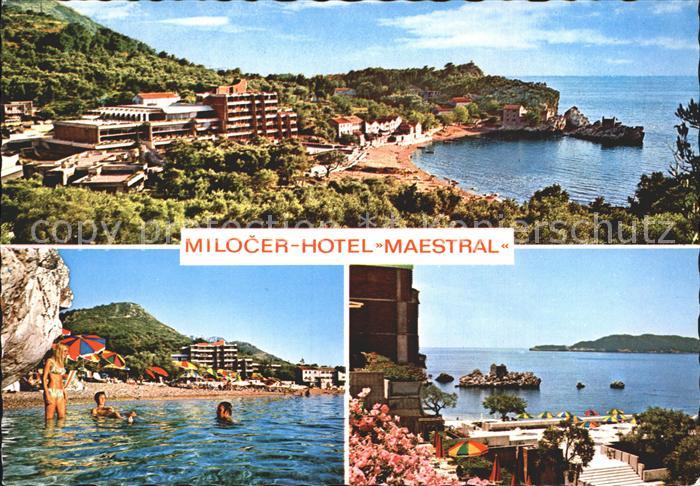 Milocer Hotel Maestral Bucht Meerblick