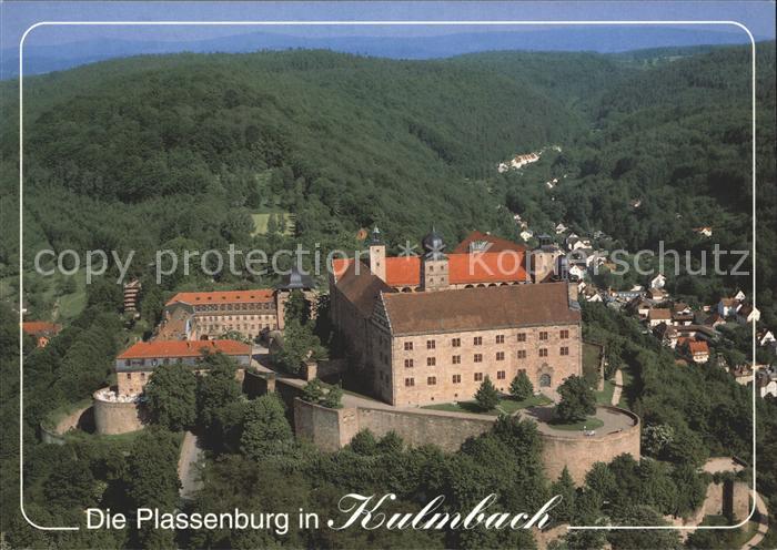 Kulmbach Bayern Plassenburg Fliegeraufnahme