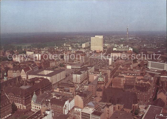 LEIPZIG Sachsen Messestadt Fliegeraufnahme