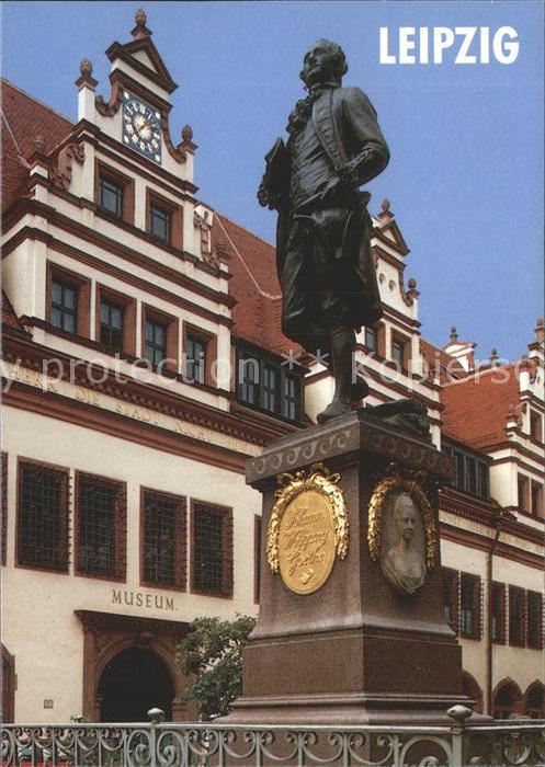 LEIPZIG Sachsen Goethe Denkmal Statue Museum