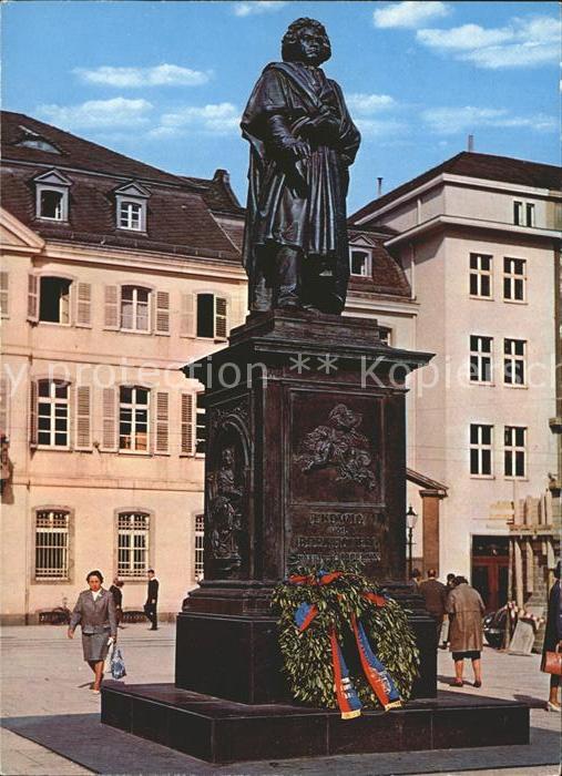 Bonn Rhein Beethovendenkmal Statue