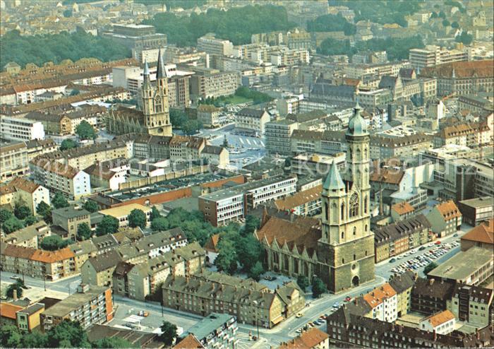BRAUNSCHWEIG  CITY St Andreas Kirche St Katharinen Kirche Theater Fliegeraufnahm