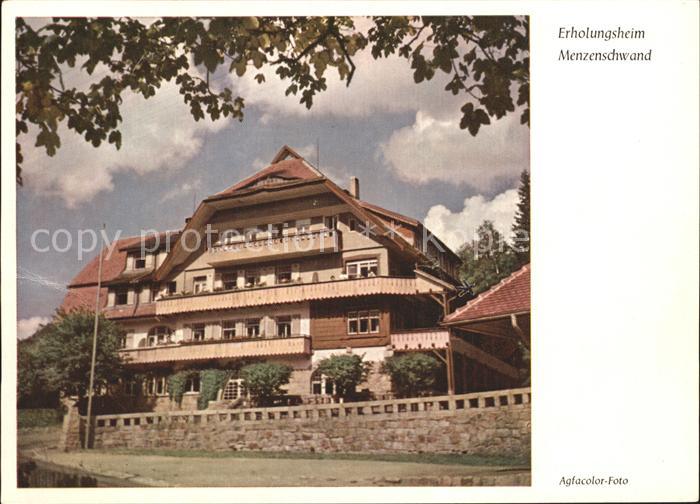 Menzenschwand Erholungsheim Schwarzwald