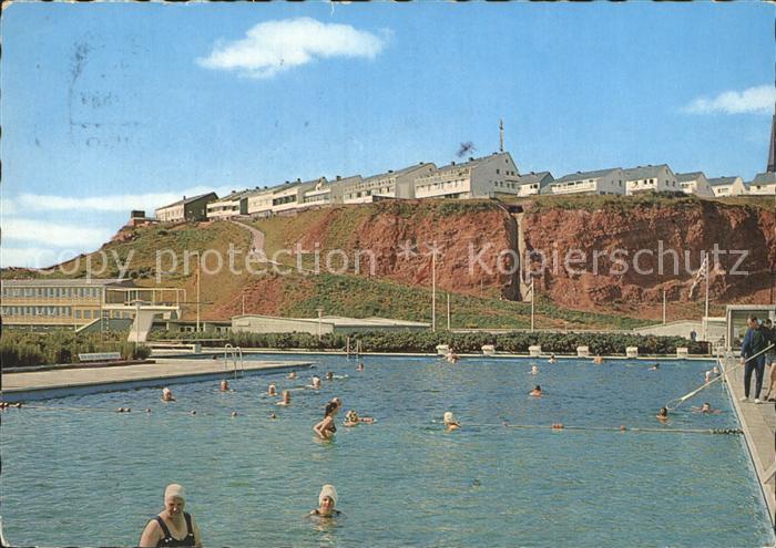 HELGOLAND Insel Schleswig-Holstein Seewasserschwimmbad