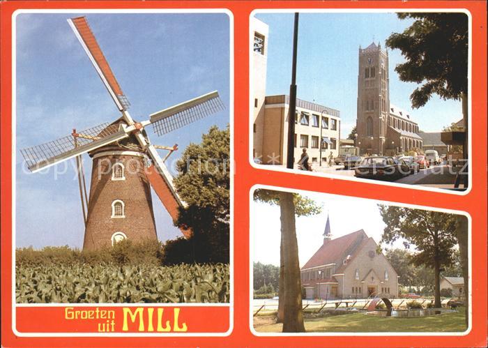 Mill Niederlande Windmuehle Kirche