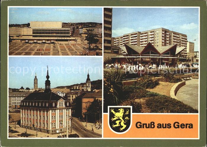 Gera Kulturpalast Museum Cafe Rendezvous Wappen