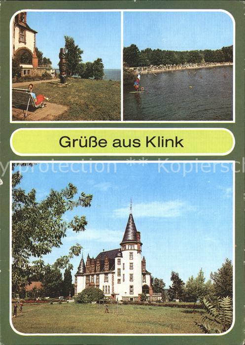 Klink Waren FDGB Erholungsheim Schloss Klink Badestrand Mueritz