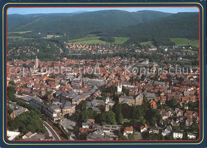GOSLAR Harz Niedersachsen 1000jaehrige Fachwerkstadt Fliegeraufnahme
