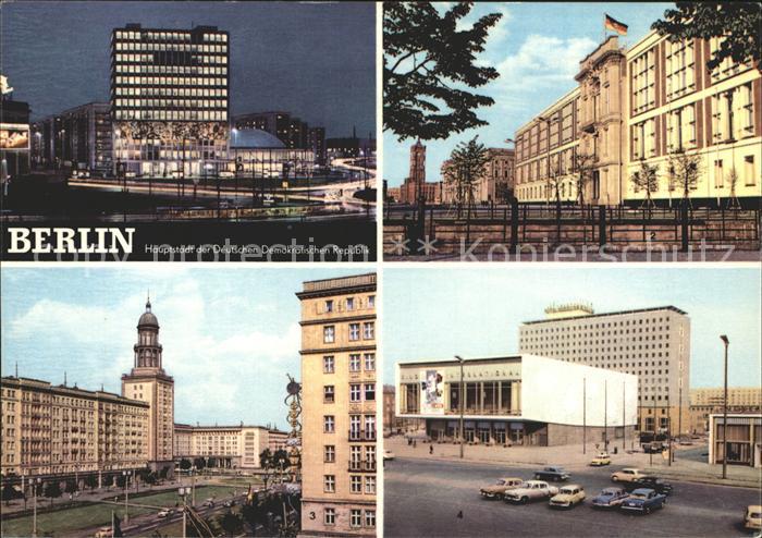 BERLIN  CITY Alexanderplatz Haus des Lehrers Sitz des Staatsrats Frankfurter Tor