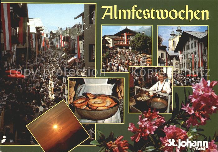 St Johann Tirol Almfestwochen Sonnenuntergang in den Alpen