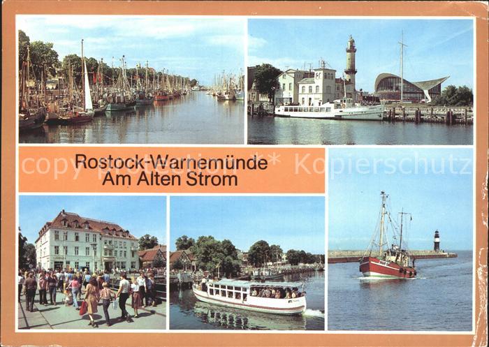 Warnemuende Ostseebad Alter Strom Leuchtturm Teepott FDGB Erholungsheim Fahrgast