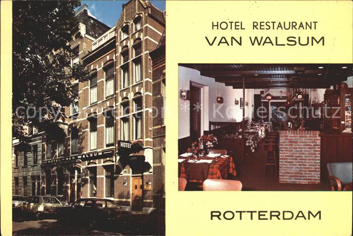 Rotterdam Hotel Restaurant Van Walsum