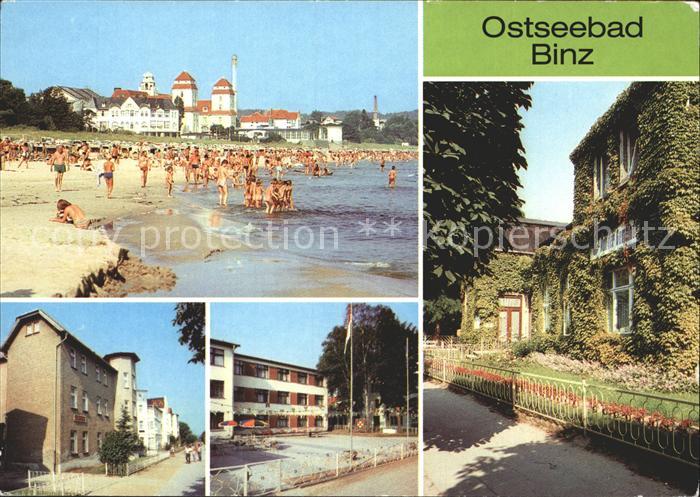 Binz Ruegen Strand Kurhaus FDGB Erholungsheim Rosa Luxemburg Jugendtouristenhote