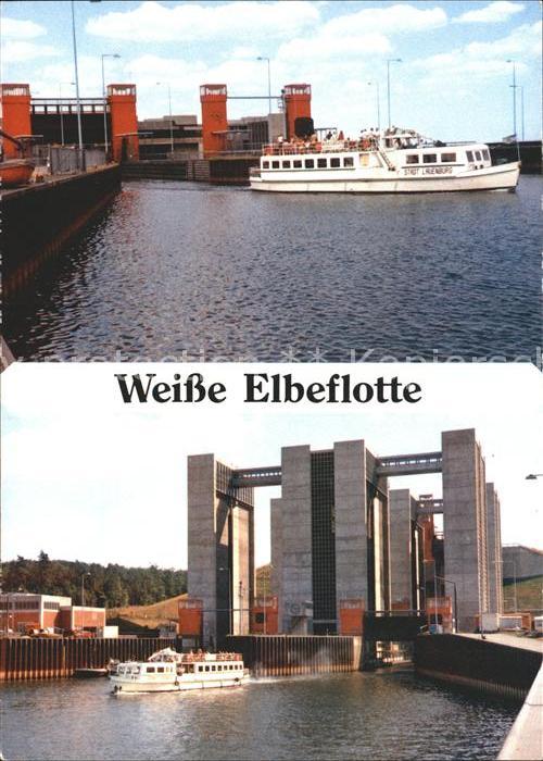 Lauenburg Elbe Weisse Elbeflotte Schleuse Reederei Eschke