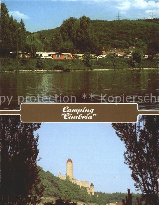 Neckarzimmern Campingplatz Cimbria am Neckar Burg Hornberg