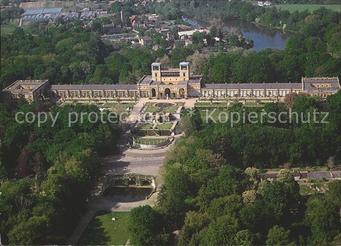 BERLIN  CITY Schloss Sanssouci Orangerie Fliegeraufnahme