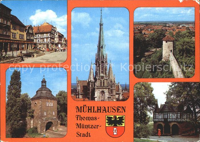 Muehlhausen Thueringen Thomas Muenther Stadt Steinweg Marienkirche Stadtmauer Fr