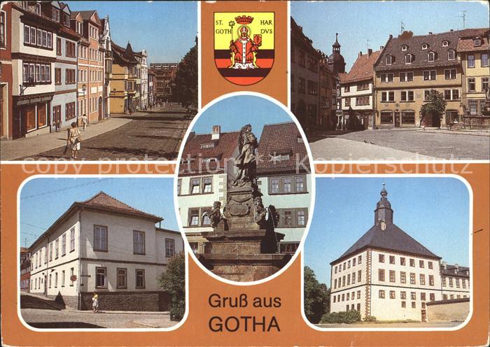 Gotha Thueringen Hauptmarkt Haus Zur Goldenen Schelle Gedenkstaette Gothaer Part
