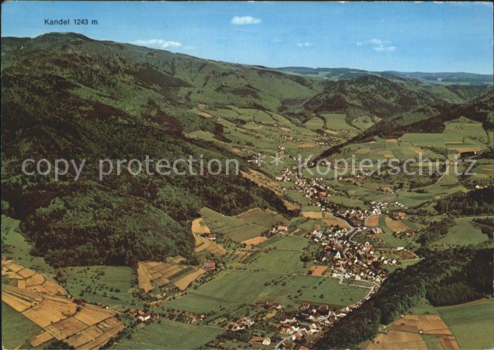 Glottertal Kurort Weinort Kandel Fliegeraufnahme