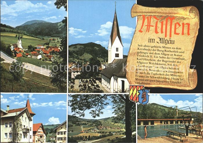 Missen Oberallgaeu Teilansichten Kirche Freibad Geschichte