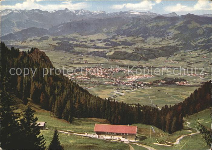 Sonthofen Oberallgaeu Gruentenhaus Allgaeuer Alpen Walsertaler Hochgebirge
