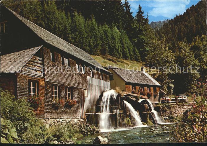 St Maergen Hexenlochmuehle Wasserrad Schwarzwald