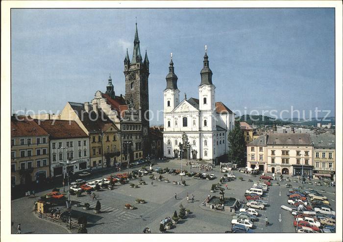 Klatovy Marktplatz St Ignatius Kirche Schwarzer Turm