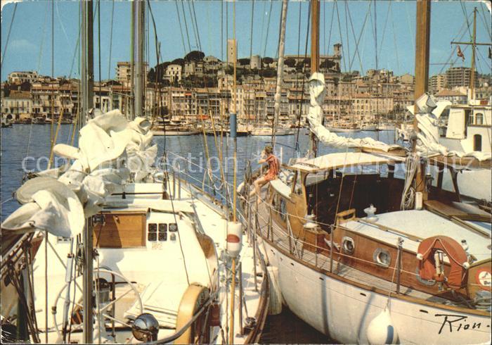 Cannes Alpes-Maritimes Le Suquet Cote d Azur Segelboot