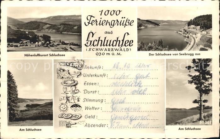 Schluchsee Von Seebrugg aus