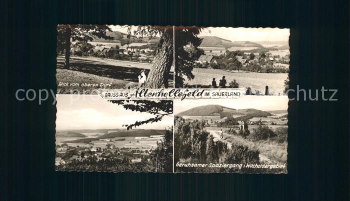 Altenhellefeld Blick vom oberen Dorf Panorama