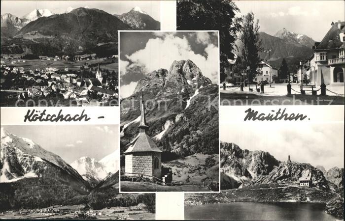 Koetschach-Mauthen Kaernten Panorama See Kapelle