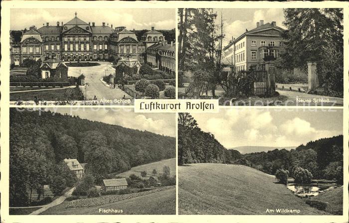Arolsen Bad Altes Schloss Fischhaus Neues Schloss Am Wildkamp