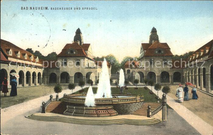 Bad Nauheim Badehaeuser und Sprudel