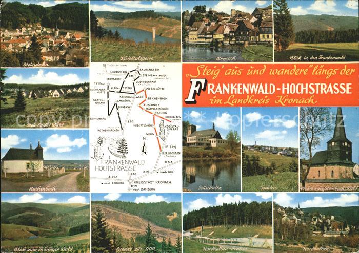 Kronach Oberfranken Frankenwald Hochstrasse
