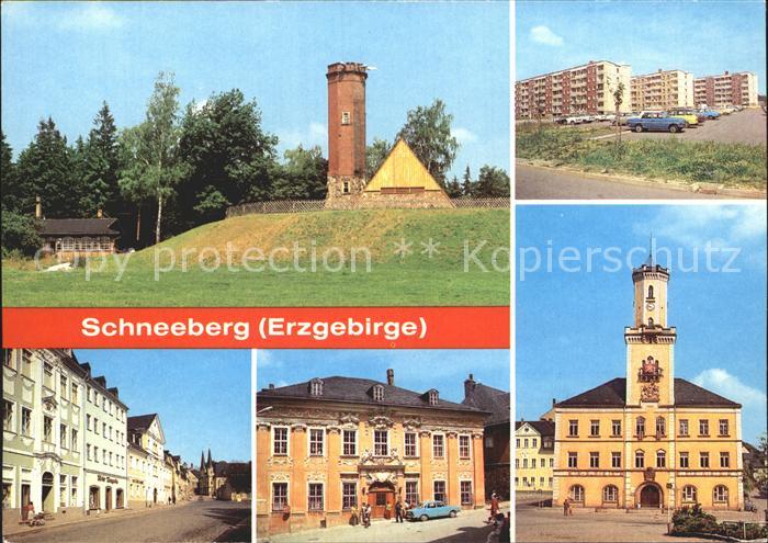 Schneeberg Erzgebirge Keilberg Neubaugebiet Museum Rathaus