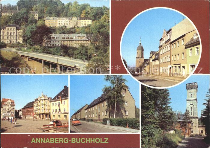 Annaberg-Buchholz Erzgebirge Sankt Annenkirche Markt Friedrich Engels Strasse Po