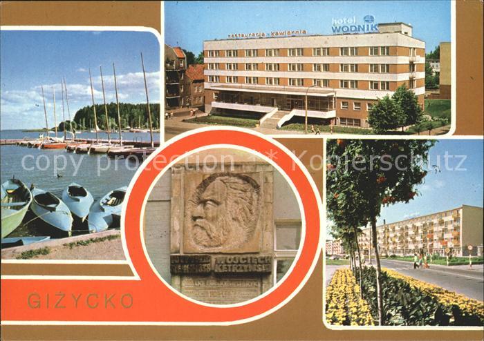 Loetzen Masuren Gizycko Hotel Wodnik Hafen