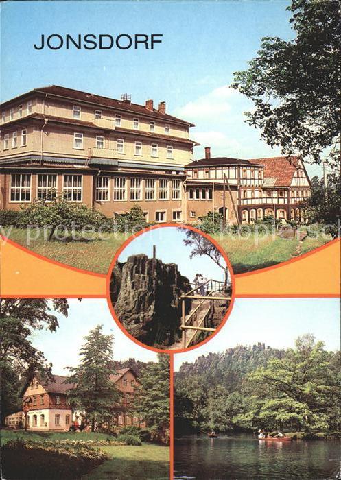 Jonsdorf FDGB- Erholungsheim Jonashof Gaststaette Gondelfahrt Nonnenfelsen